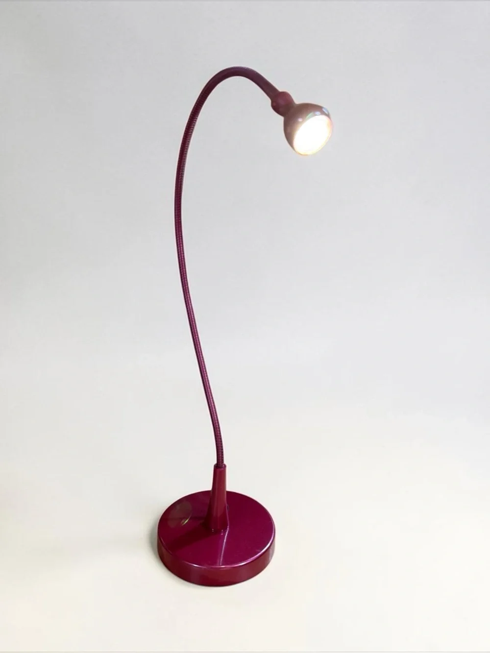 IKEA Jansjö LED Flexible Gooseneck Desk Lamp - Red / Maroon